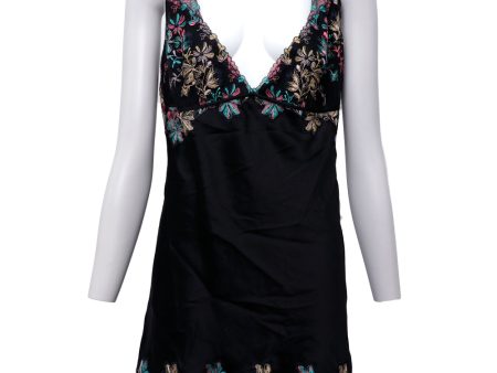 Marjolaine Dalia Silk Nightdress Black Online