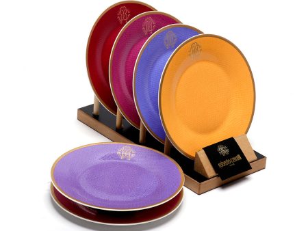 Roberto Cavalli Lizzard Sunset S6 Pz.p.frutta Set 6 Pcs Dessert Plate 22 on Sale