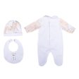 Alviero Martini Geo White & Gold Sleepsuit Set Hot on Sale