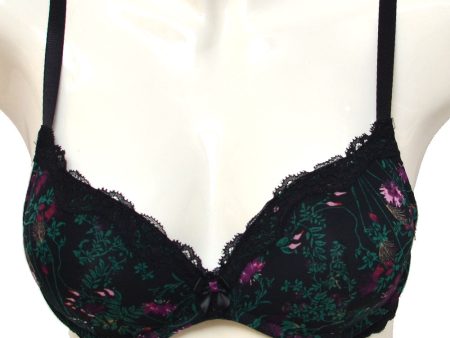 Yamamay Wireless Push-up Bra Floral Print 32B Online now