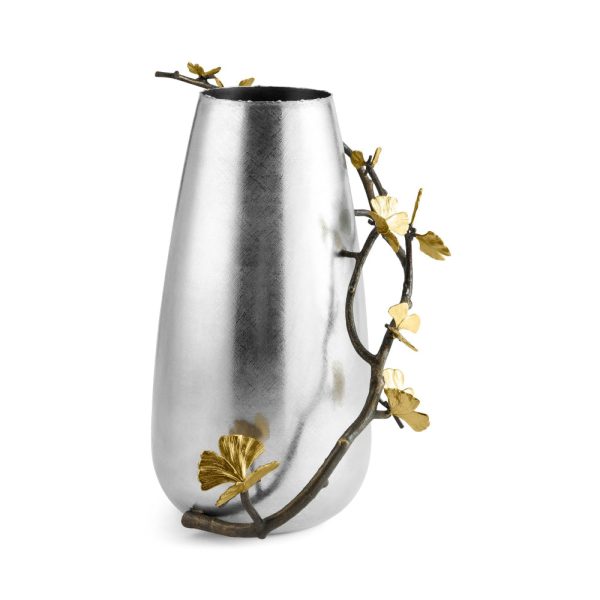 Butterfly Ginkgo Centerpiece Vase For Sale