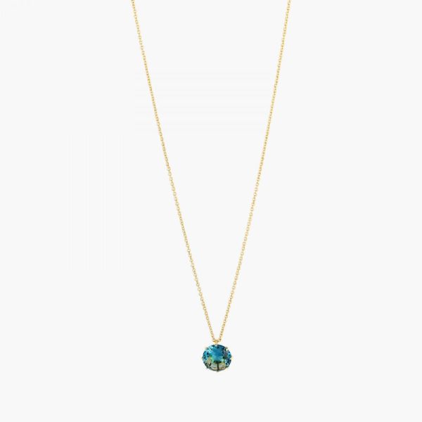 Les Nereides La Diamantine Acqua Azzura Round Stone Long Necklace Discount