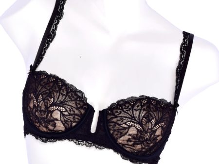 Lise Charmel Underwired Half Cup Bra Black 32C For Cheap