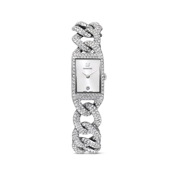 Swarovski Cocktail Watch Full PavÃƒÂ©, Metal Bracelet, Silver Tone, Stainless Steel Cheap