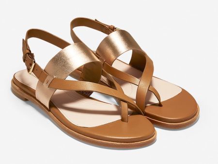 Cole Haan Anica Thong Sandal,Pecan Rose Gold,9.5 Pecan Rose Goldsize 9.5 Supply