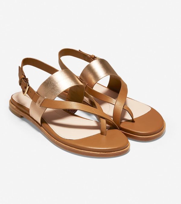 Cole Haan Anica Thong Sandal,Pecan Rose Gold,9.5 Pecan Rose Goldsize 9.5 Supply