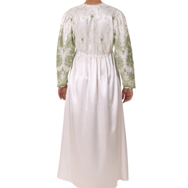 Sally Poppy Night Dress Ivory Pistachio Size Large Ivory Pistachio Hot on Sale