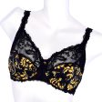 Lise Charmel Underwired Bra Black Gold 36D Fashion