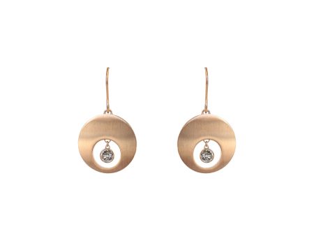 Esprit Earrings Rosegold Color Stainless Steel With Stone Sale