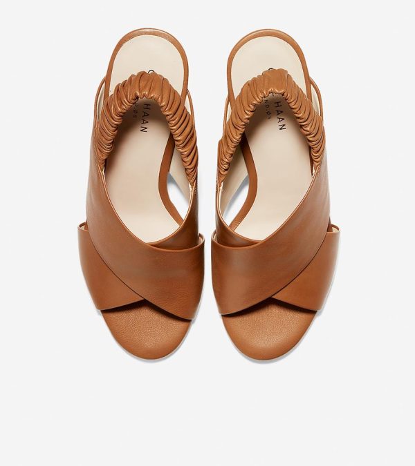 Cole Haan Anastasia City Sandal,British Tan,7.5 British Tansize 7.5 on Sale