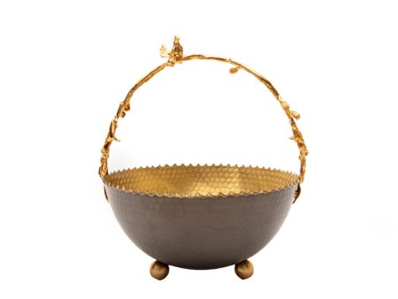 Decorium Nature 20 Cm Basket, Bronze For Discount