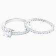 Swarovski Attract Ring Set White Fashion