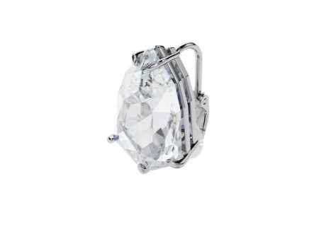 Swarovski Mesmera Clip Earring Trilliant Cut Crystal, White, Rhodium Plated Online Hot Sale