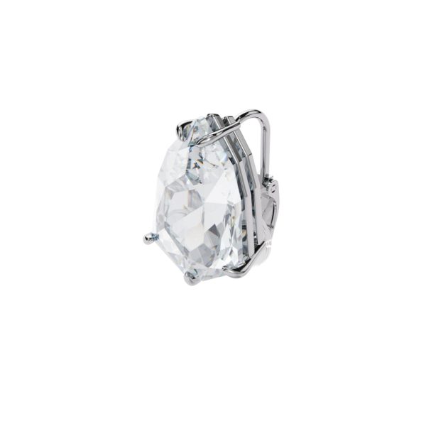 Swarovski Mesmera Clip Earring Trilliant Cut Crystal, White, Rhodium Plated Online Hot Sale