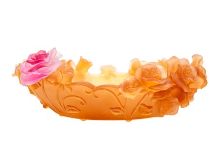 Cristal De Paris Bowl La Danse Des Roses H 11. 30 Cm Online