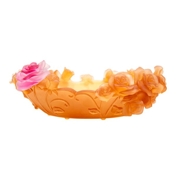 Cristal De Paris Bowl La Danse Des Roses H 11. 30 Cm Online