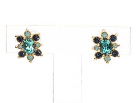 Swarovski Lucky Goddess Stud Earrings Light Multi-Coloured Online