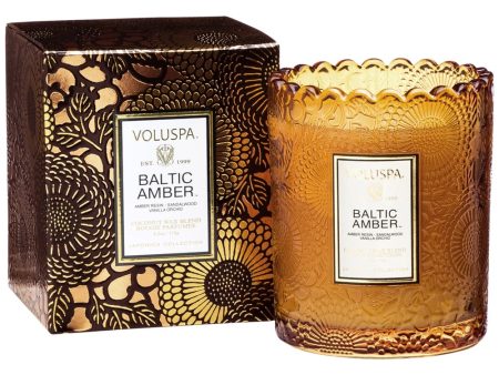 Voluspa Baltic Amber Boxed Scallop Candlepot Online Hot Sale