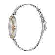 Esprit Ladies Watch Silver Color Mesh Bracelet With Stone White Dial Discount