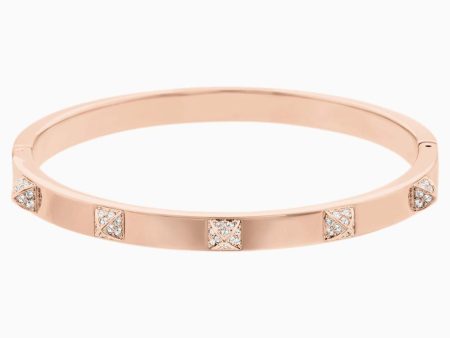 Swarovski Tactic Bangle Rose-Gold Tone Plated Hot on Sale