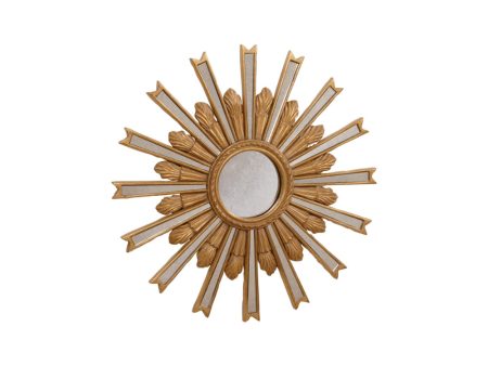 Ethan Allen Gold Starbust Mirror (51Cm) 51X51 cm Discount