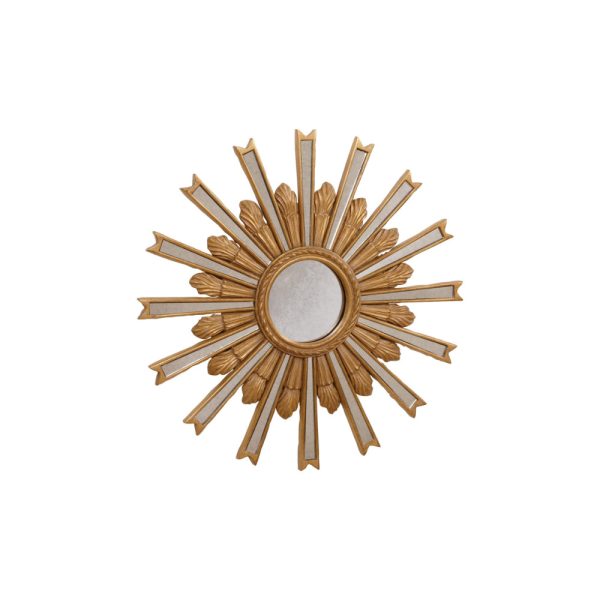 Ethan Allen Gold Starbust Mirror (51Cm) 51X51 cm Discount