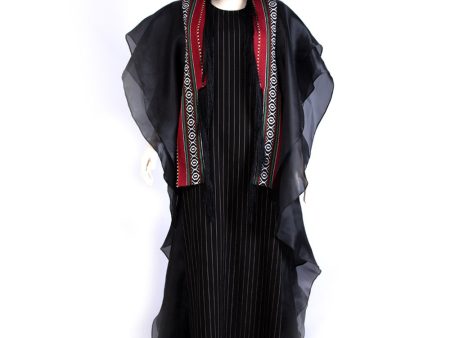 Montaha Black Kaftan One Size Online Hot Sale