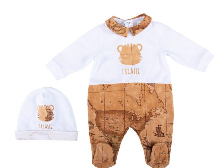 Alviero Martini Geo White Sleepsuit Set For Discount