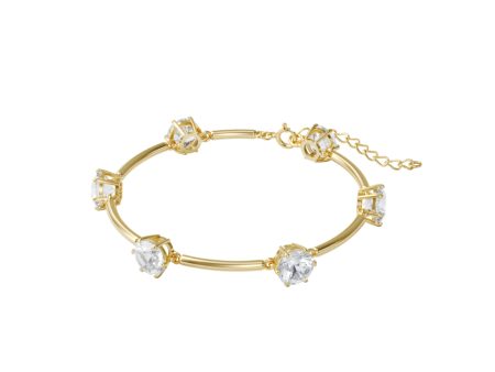 Swarovski Constella Bracelet White, Gold-Tone Plated Discount