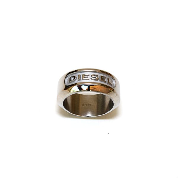 Diesel Men S Ring Stainless Steel With Engraved Diesel Name For Cheap