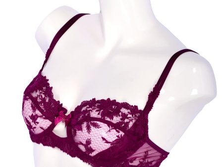 Lise Charmel Underwired Half Cup Bra Magenta Sale