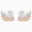 Swarovski Iconic Swan Pierced Earrings Multi-Colored One Size Online Sale