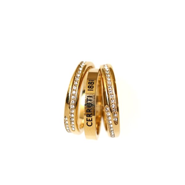 Cerruti Ladies Ring Gold Plated Size 7 For Discount