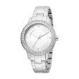 Esprit Ladies Watch Ss Case & Bracelet Â With Stone Silver Color Â Dial Online Sale