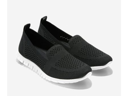 Cole Haan ZERØGRAND Summer Loafer Black Knit on Sale