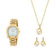 Aigner Rav Ladies Gold Plated Wat+Gold Plated Necklace+Gold Plated Erose Gold Plated Hot on Sale