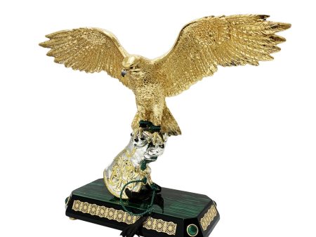 Goldline Gold Falcon Open Wings On Silver Glove on Sale