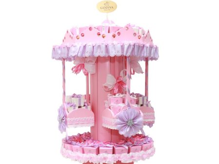 Godiva Pink Baby shower stand round with chocolate Cheap