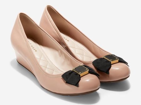 Cole Haan Tali Soft Bow Wedge Pump 40Mm,Nude,10 Nudesize 10 Discount