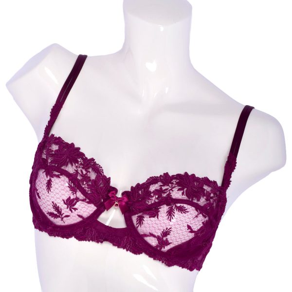 Lise Charmel Underwired Half Cup Bra Magenta Sale