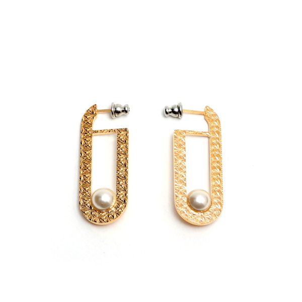 Rebecca R-Zero Pearl Hoop Earrings Online Sale