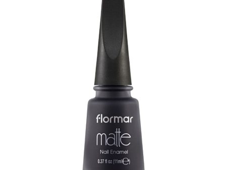 Flormar Matte Nail Enamel M30 Cold Plum - 11ml For Discount