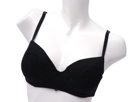 Yamamay Padded Balcony Bra With Pad Inserts Black on Sale