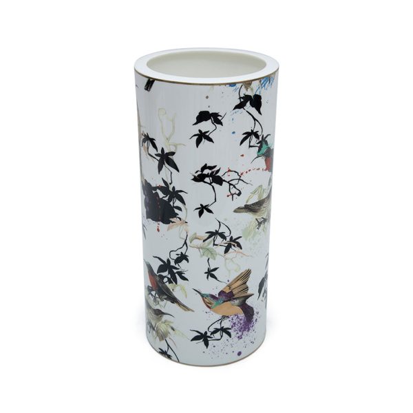 Roberto Cavalli Gardens Birds Vaso Grande High Vase 36 on Sale