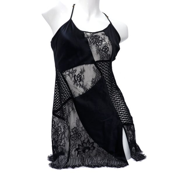 Marjolaine Nightdress Black Medium Online Sale