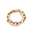 Rebecca Bronze Bracelet Gold Color With Stones Online now