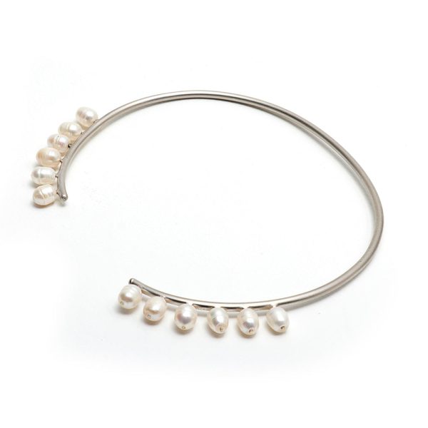 Chillout One Line With Many Pearls Chocker Basic on Sale