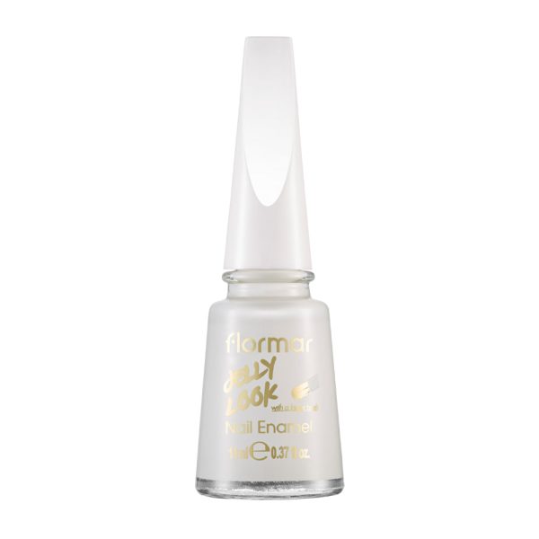 Flormar Jelly Look Nail Enamel JL01 Pure Milk - 11 ml Hot on Sale