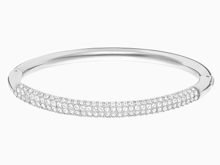 Swarovski Stone Bangle White Rose-Gold Tone Online