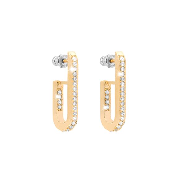 Rebecca Earrings Collection Of Stockholm With White Crystals Discount